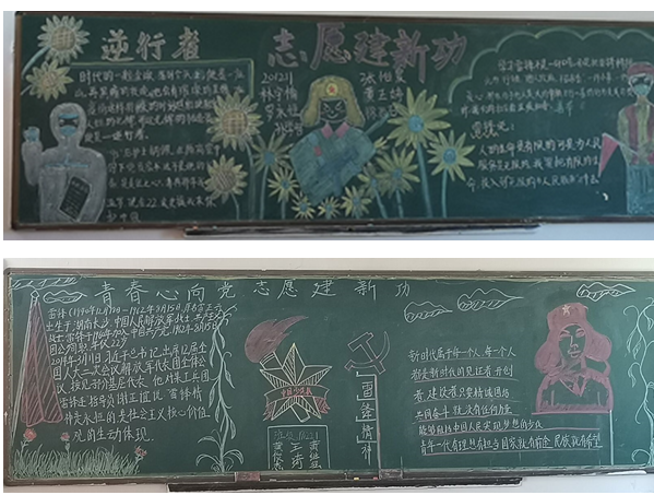 机械工程学院开展“志愿建新功”黑板报评比