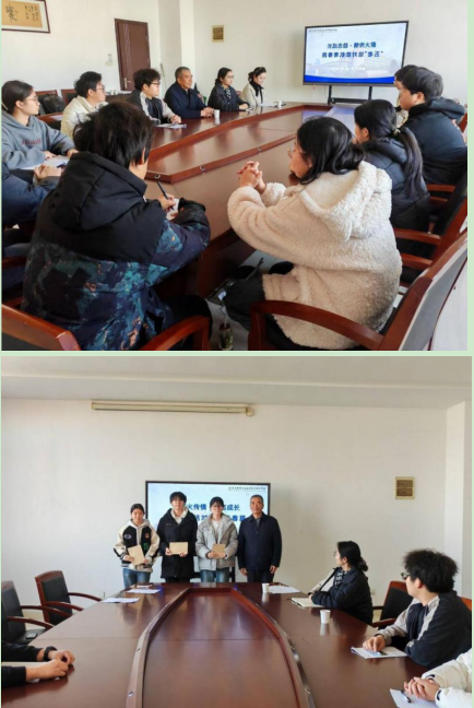 “五老”结对传薪火,励志助航青春路——物流管理学院举行结对助学活动