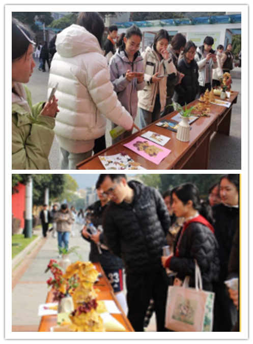 落叶变文创，劳动融思政 —— 信息管理学院 241612 班解锁劳动教育新玩法